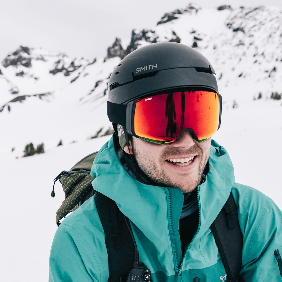 Smith 4D Mag - Black | ChromaPop Sun Red Mirror/ChromaPop Storm Yellow Flash - Snowride Sports