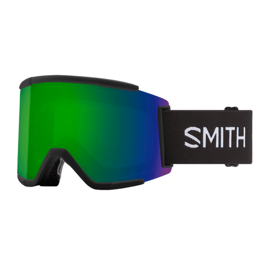 Smith Squad XL - Black | ChromaPop Sun Green Mirror/ ChromaPop Storm Rose Flash - Snowride Sports