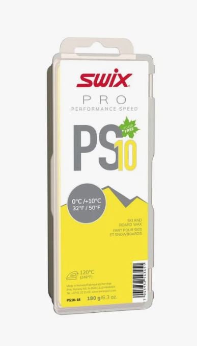 Swix PS10 Yellow 0C/+10C, 180gm - Snowride Sports