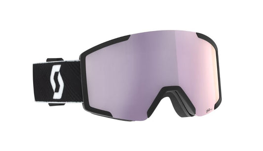 Scott Shield Black/White - AMP Lavender Chrome +extra lens - Snowride Sports
