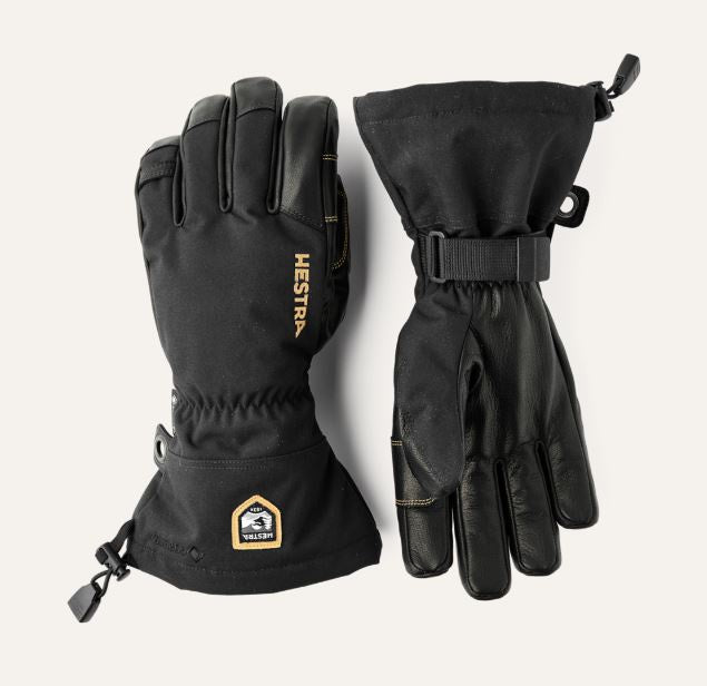 Hestra Army Leather Gore-Tex Glove- Black | Snowride Sports