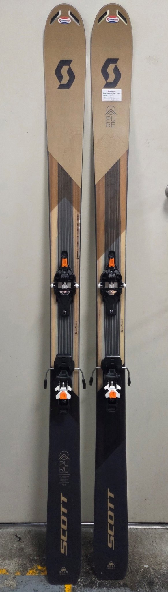 Used Scott Pure ti 98/Tecton Touring Binding 184cm - Snowride Sports