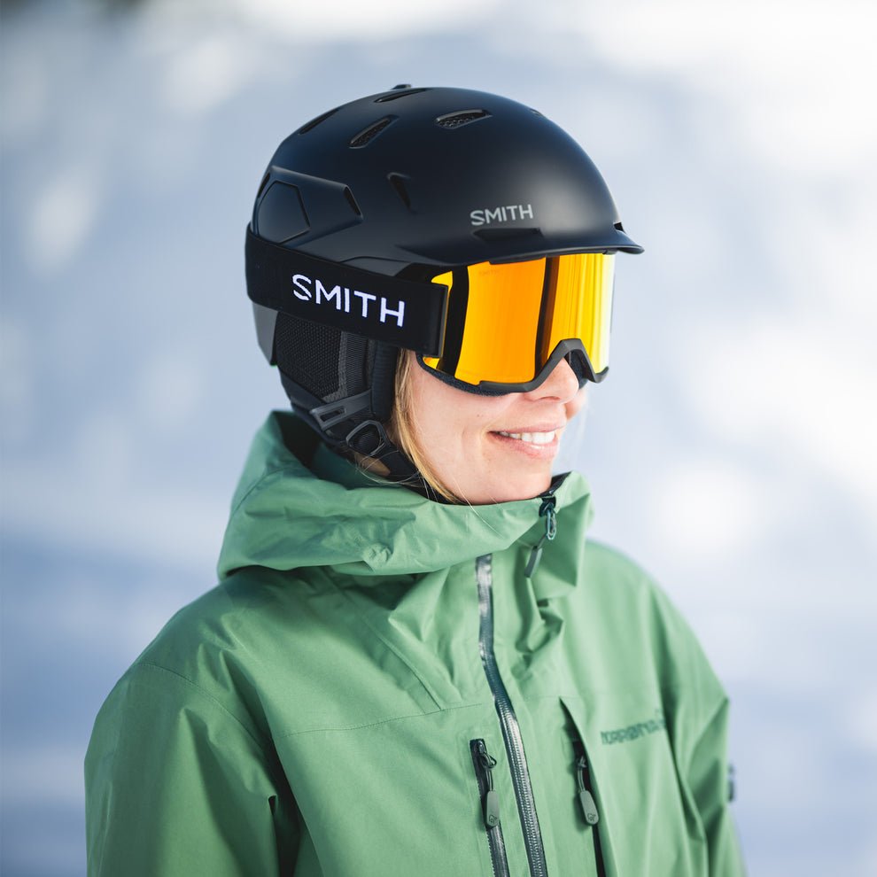 Smith Squad - Black | ChromaPop Everyday Red Mirror/Yellow - Snowride Sports