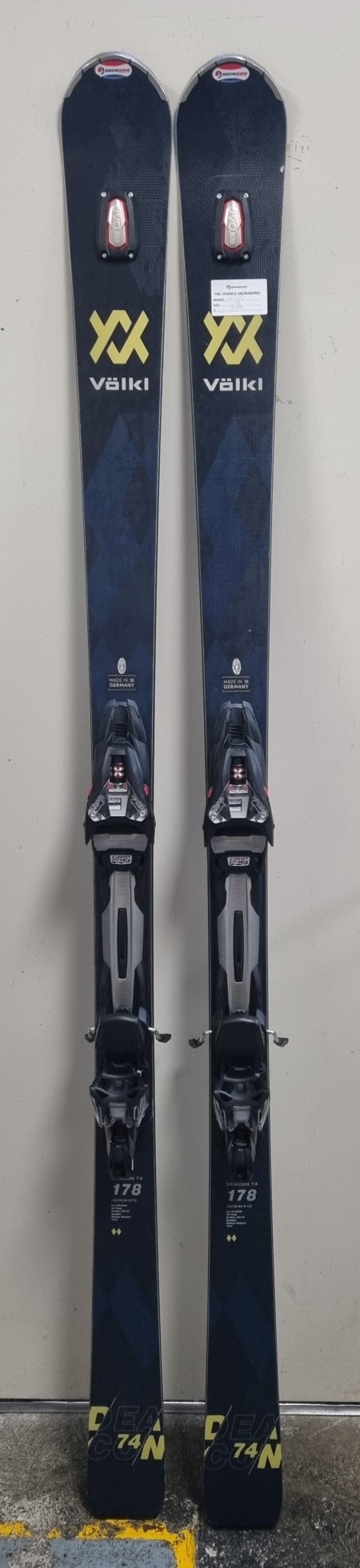 Pre-Owned Volkl Deacon 74 + Binding 178cm - Snowride Sports