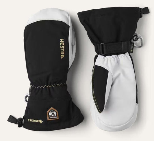 Hestra Army Leather Gore - Tex Mitt - Black/ Natural Grey - Snowride Sports