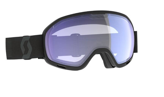 Scott Unlimited II OTG Mineral Black - Amp Illuminator Blue Chrome - Snowride Sports
