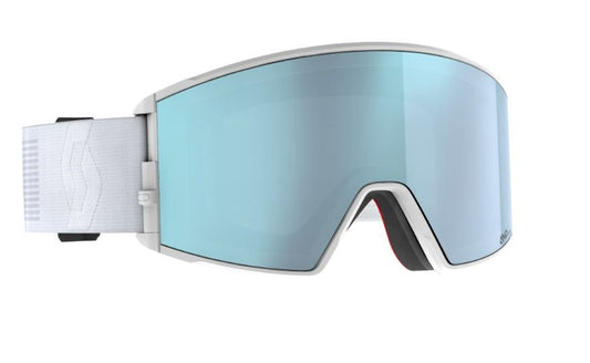 Scott React Goggle Mineral WHT - Amp Ice Chrome + Extra Lens - Snowride Sports