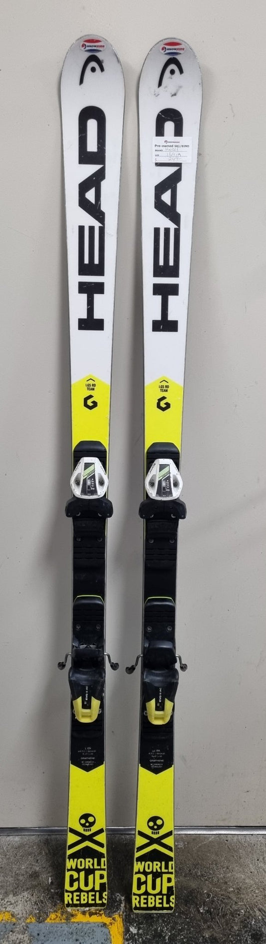 Pre - owned: Head World Cup Rebels I.GS RD Team (159cm)/Head Evo 9 Binding - Snowride Sports