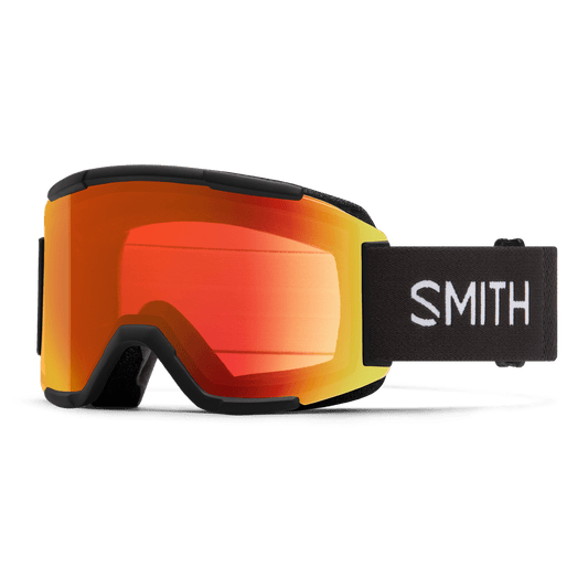 Smith Squad - Black | ChromaPop Everyday Red Mirror/Yellow - Snowride Sports