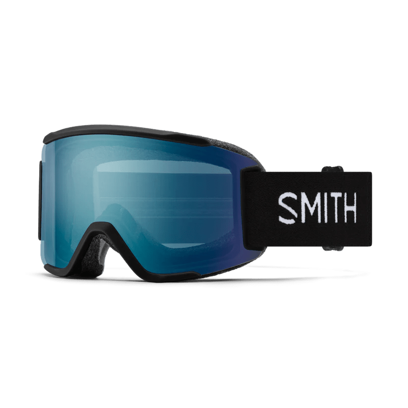 Smith Squad S - Black | ChromaPop Everyday Blue Mirror/Yellow - Snowride Sports