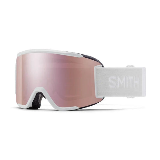 Smith Squad S - White Vapor | ChromaPop Everyday Rose Gold/Clear - Snowride Sports