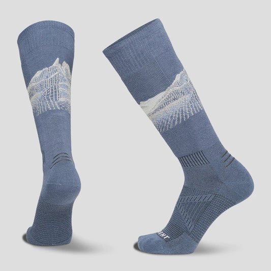 Le Bent Cody Townsend Pro Snow Sock Targeted Cush - Vintage Indigo - Snowride Sports