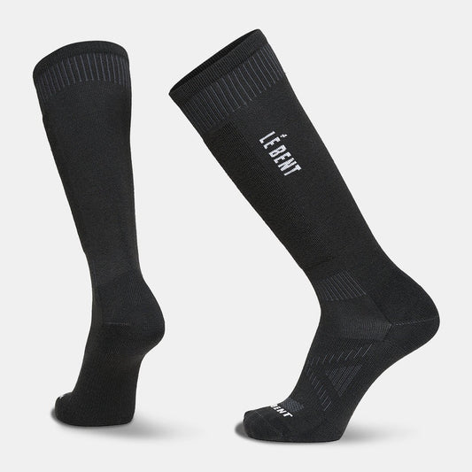 Le Bent Targeted Cushion Logo Snow Sock - Black - Snowride Sports