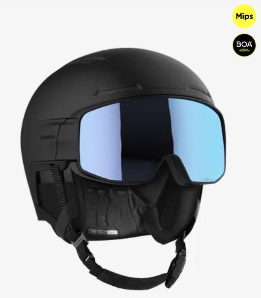 Salomon Prime Sigma Photo MIPS Helmet - Black - Snowride Sports