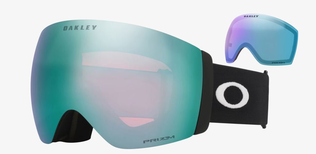 Oakley Flight Deck Pro L - Matt Black / Prizm Sapphire / Prizm Iced - Snowride Sports