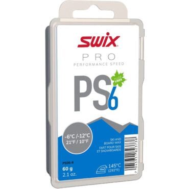 Swix PS6 Wax Blue - 6C/ - 12C, 60g - Snowride Sports