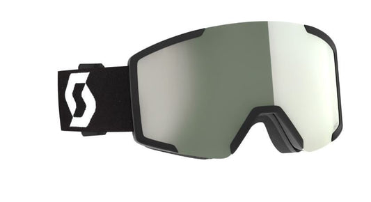 Scott Shield Goggle Mineral Black/White / AMP White Chrome - Snowride Sports