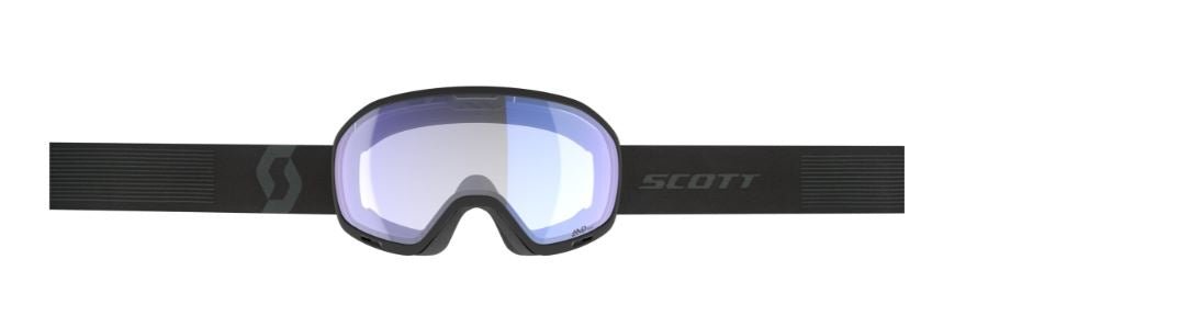 Scott Unlimited II OTG Mineral Black - Amp Illuminator Blue Chrome - Snowride Sports
