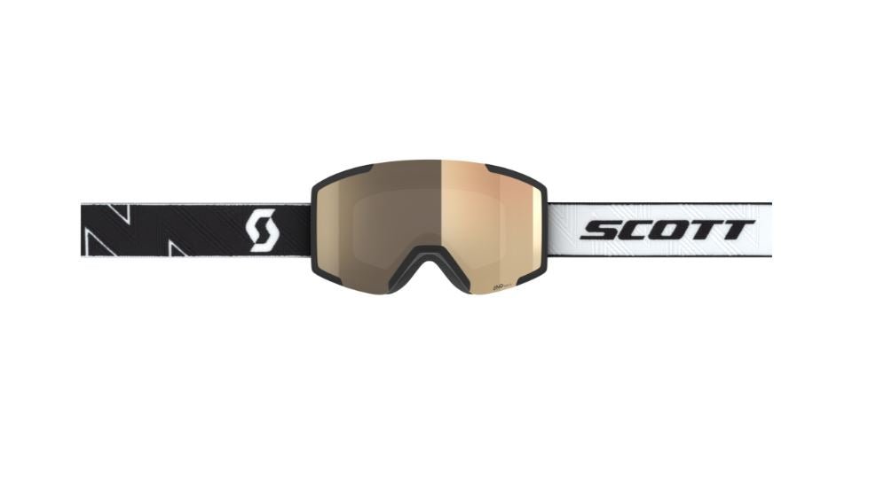Scott Shield Goggle LS Mineral BLK/WHT - Amp LS Bronze Chrome - Snowride Sports