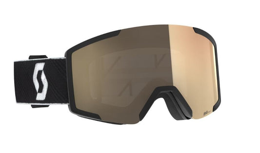 Scott Shield Goggle LS Mineral BLK/WHT - Amp LS Bronze Chrome - Snowride Sports