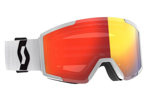 Scott Shield Goggle Mineral WHT/BLK - Amp Red Chrome - Snowride Sports
