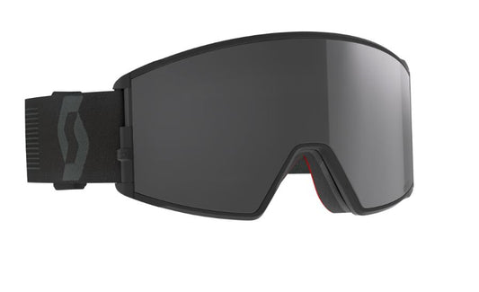 Scott React Goggle Mineral BLK - Amp BLK Chrome +Extra Lens - Snowride Sports
