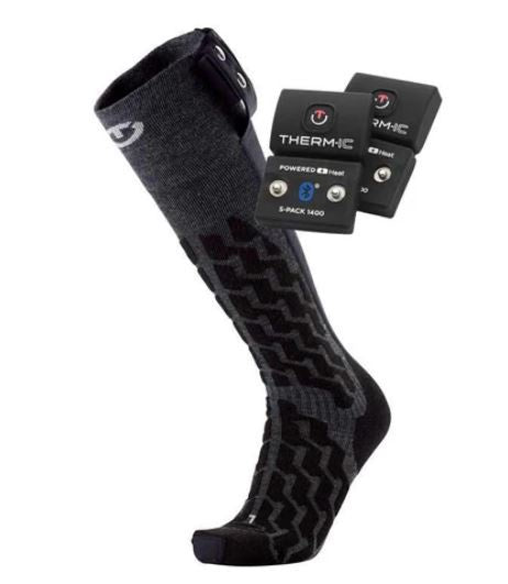 Bundle - heated ski socks Heat Fusion unisex ND + S - Pack 1400B - Snowride Sports