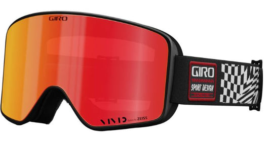 Giro Method Goggle Black & White Vertigo | Vivid Jet Black/Infrared - Snowride Sports