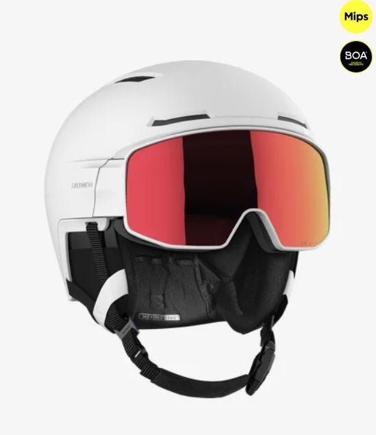 Salomon Prime Sigma Photo MIPS Helmet - White - Snowride Sports